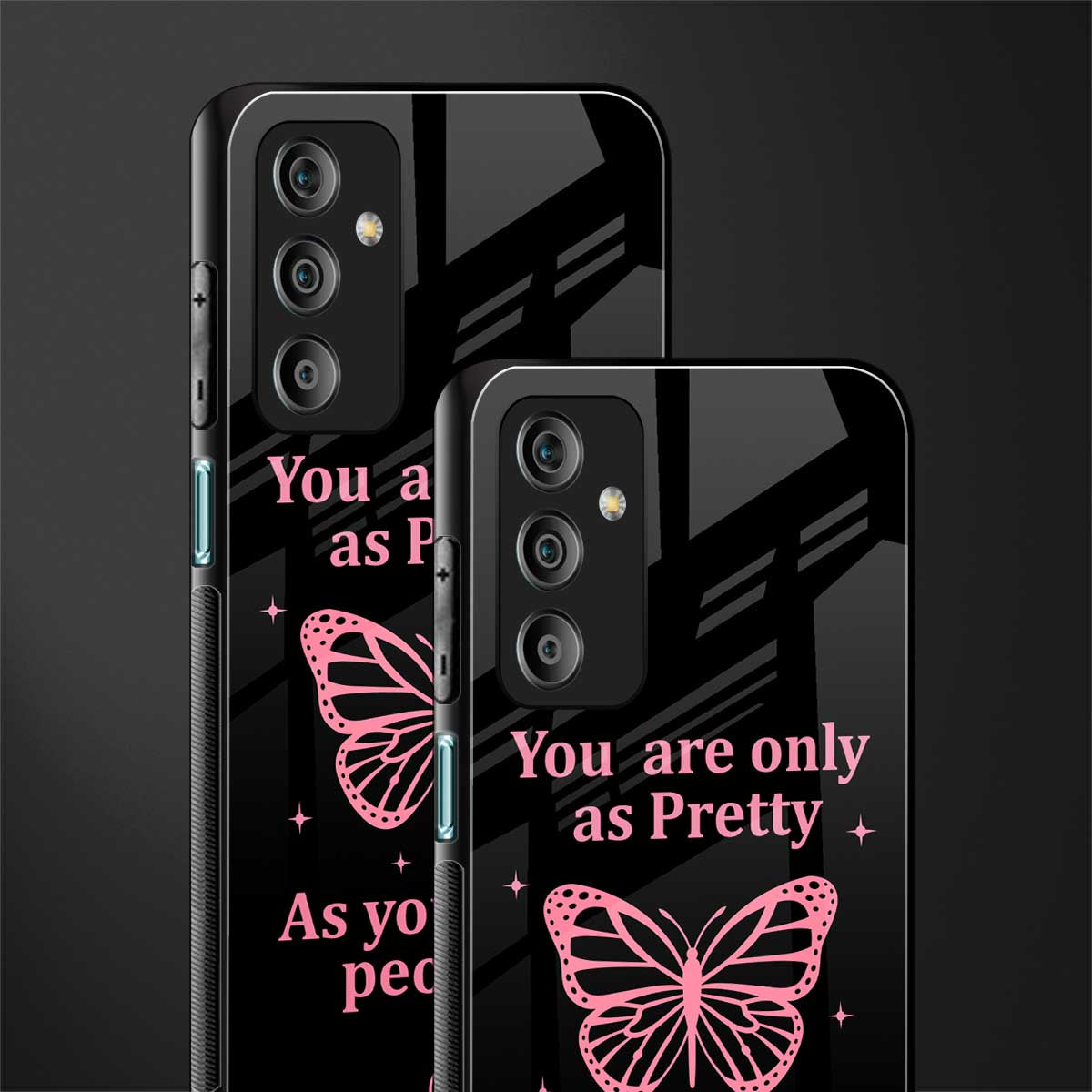 as pretty as you treat people back phone cover | glass case for samsung galaxy f23 5g
