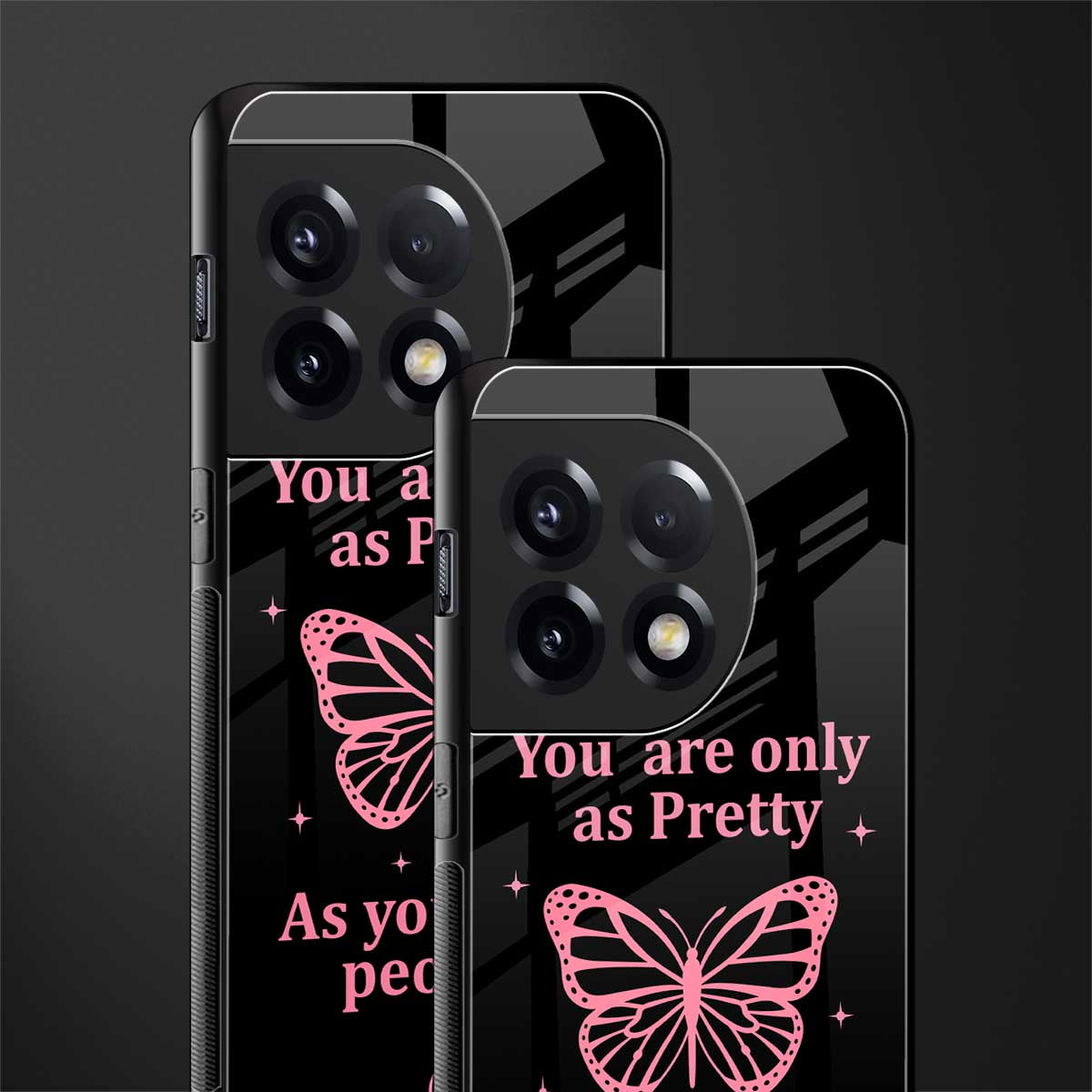 as pretty as you treat people back phone cover | glass case for oneplus 11r