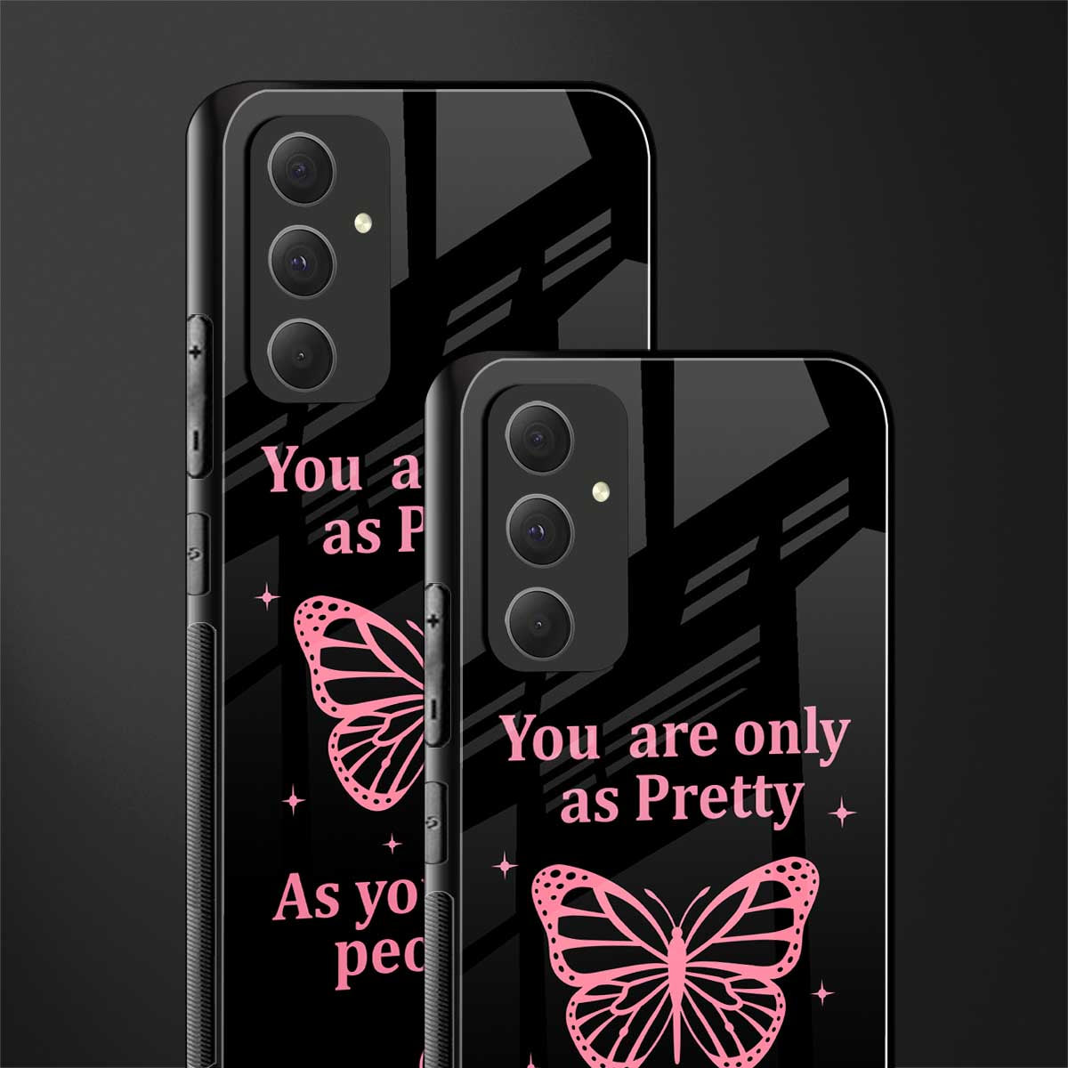 as pretty as you treat people back phone cover | glass case for samsung galaxy a54 5g