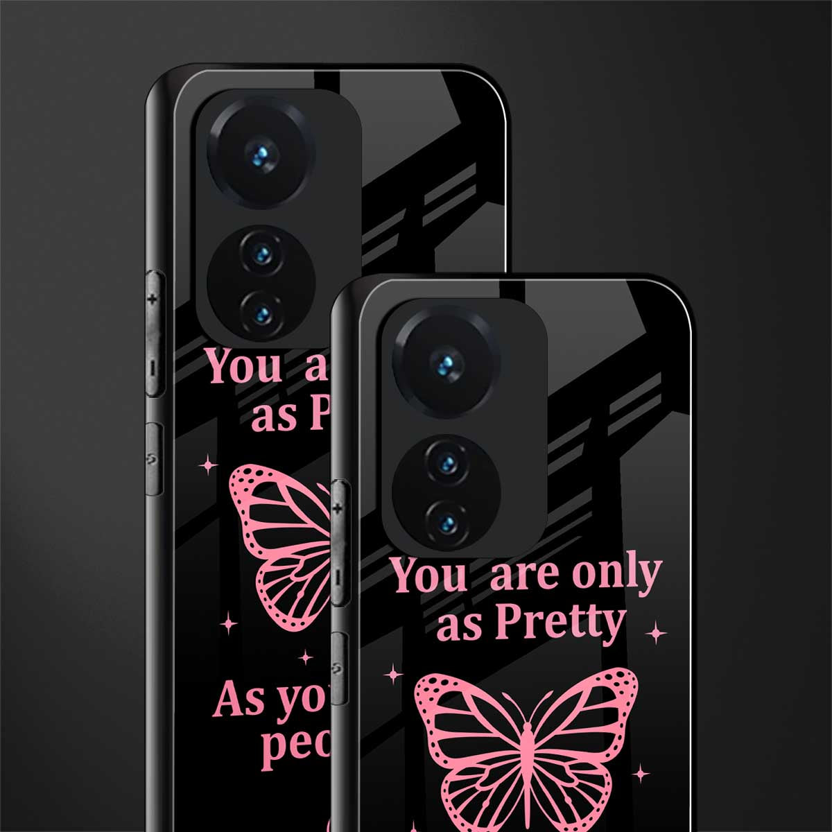 as pretty as you treat people back phone cover | glass case for vivo t1 44w 4g