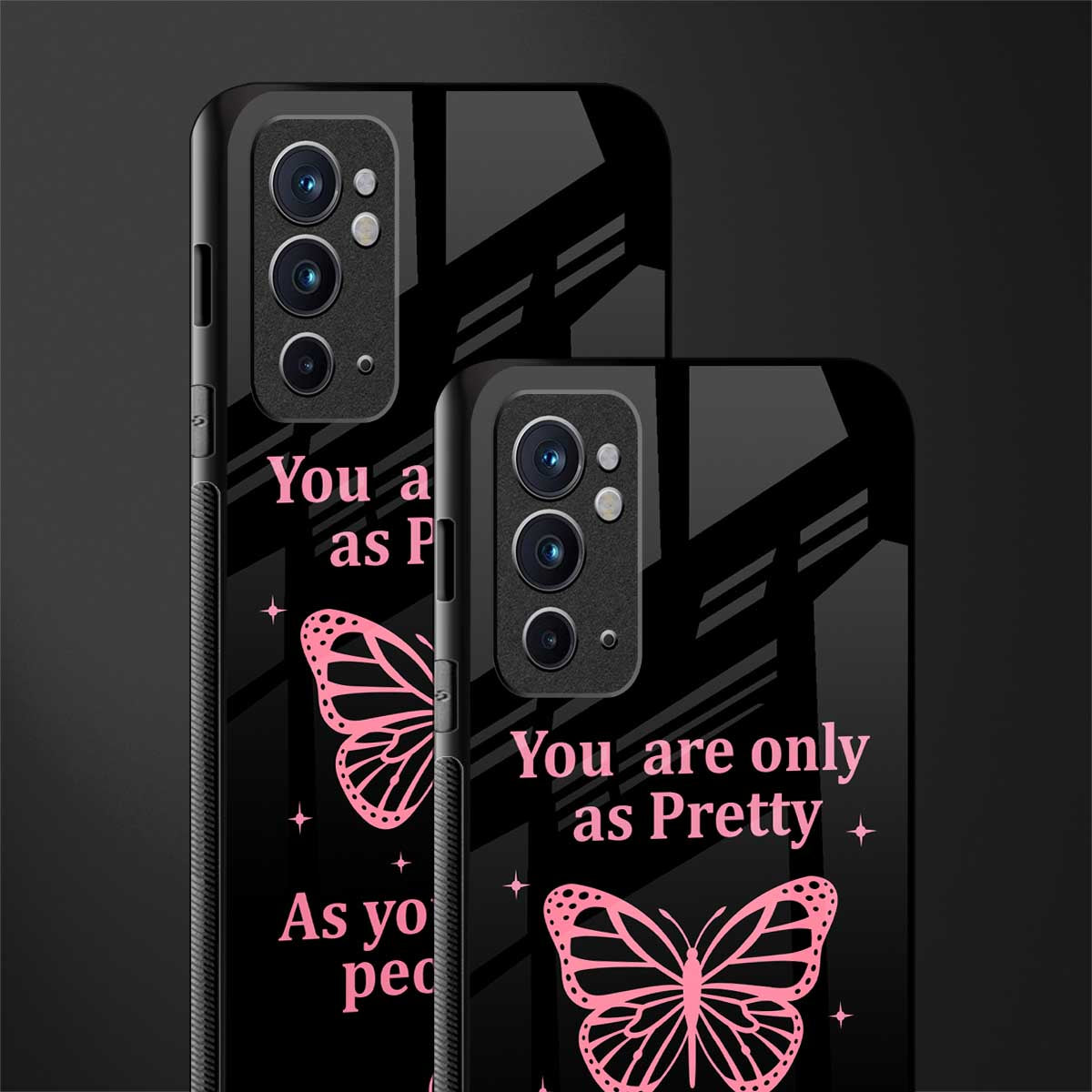 as pretty as you treat people glass case for oneplus 9rt image-2