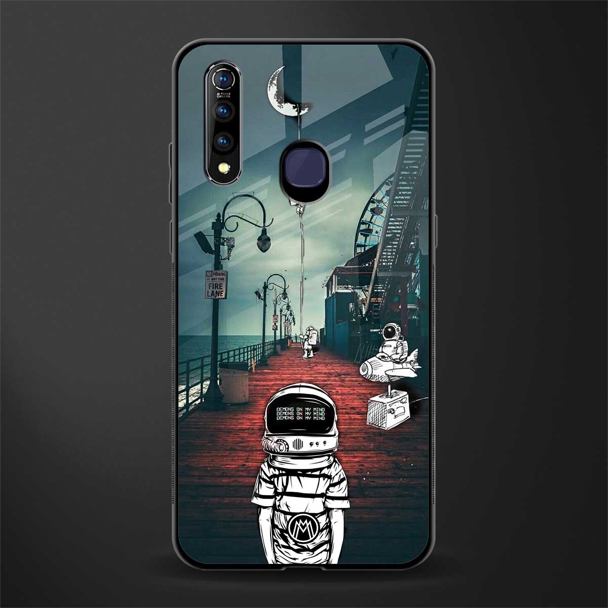 astronaut believer beach glass case for vivo z1 pro image