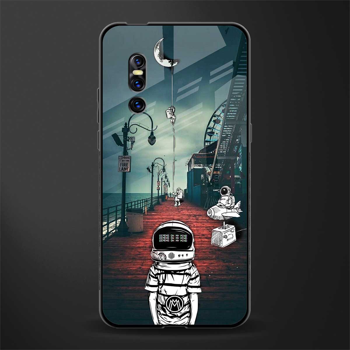 astronaut believer beach glass case for vivo v15 pro image