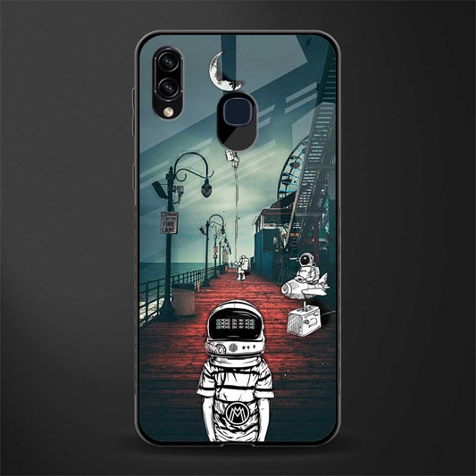 astronaut believer beach glass case for samsung galaxy a30 image