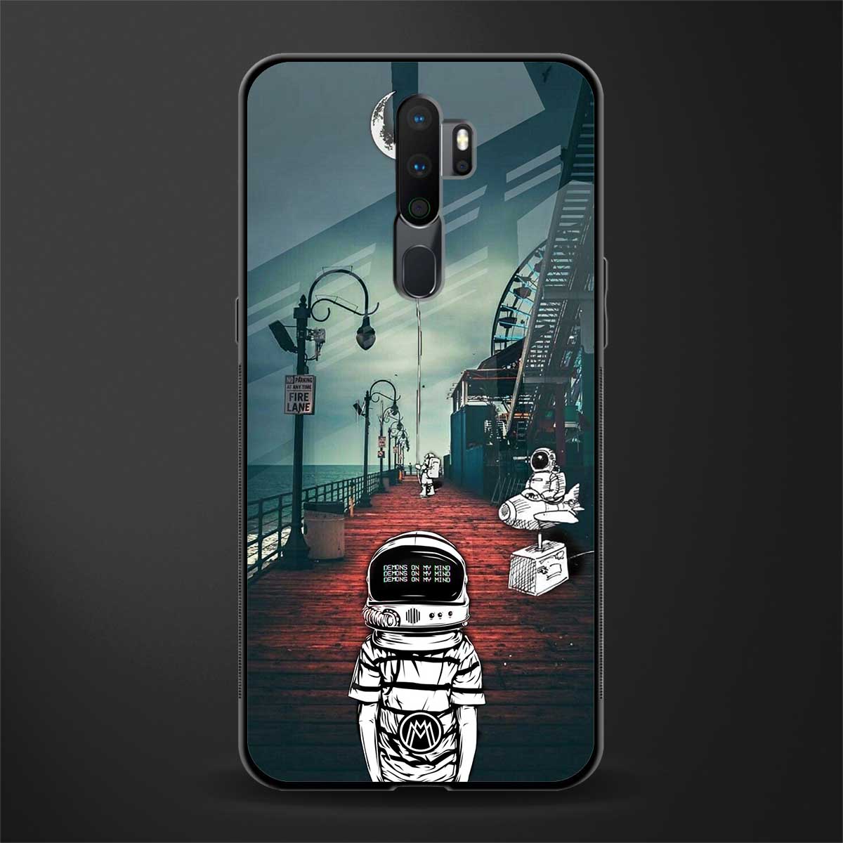 astronaut believer beach glass case for oppo a9 2020 image
