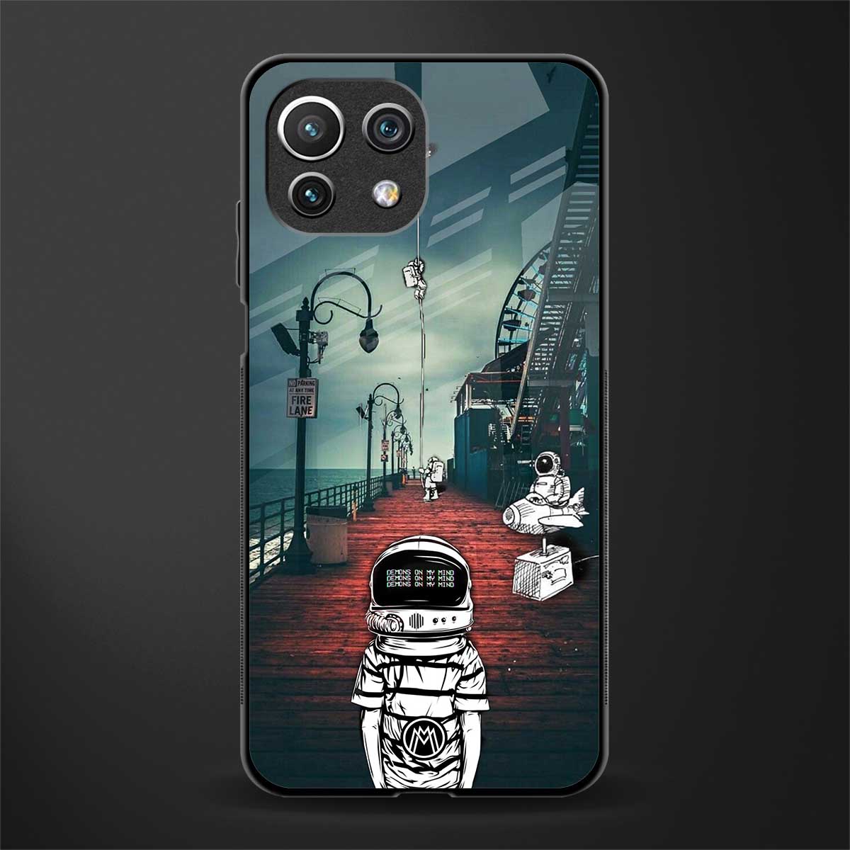 astronaut believer beach glass case for mi 11 lite image