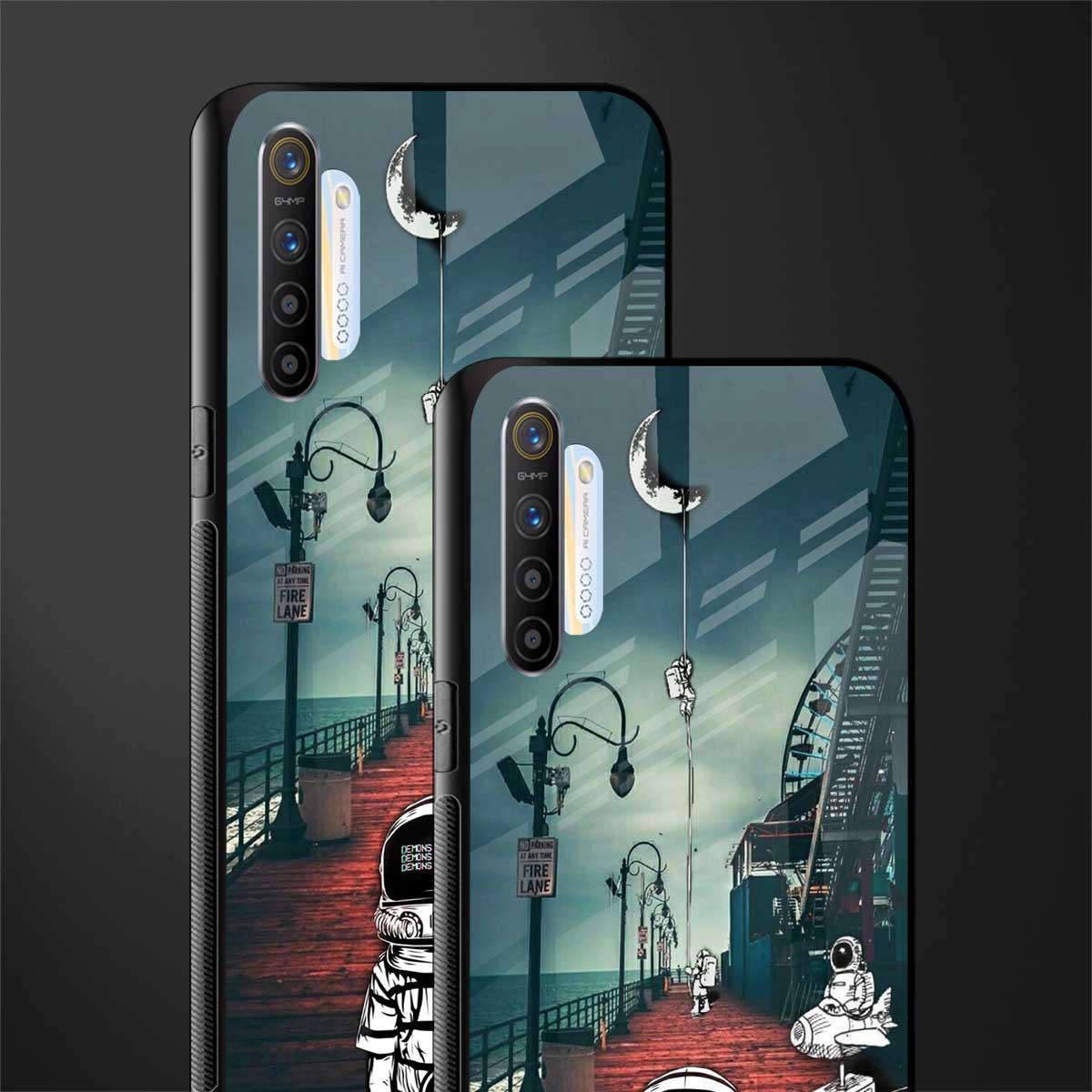 astronaut believer beach glass case for realme x2 image-2