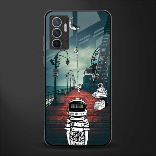 astronaut believer beach glass case for vivo v23e image