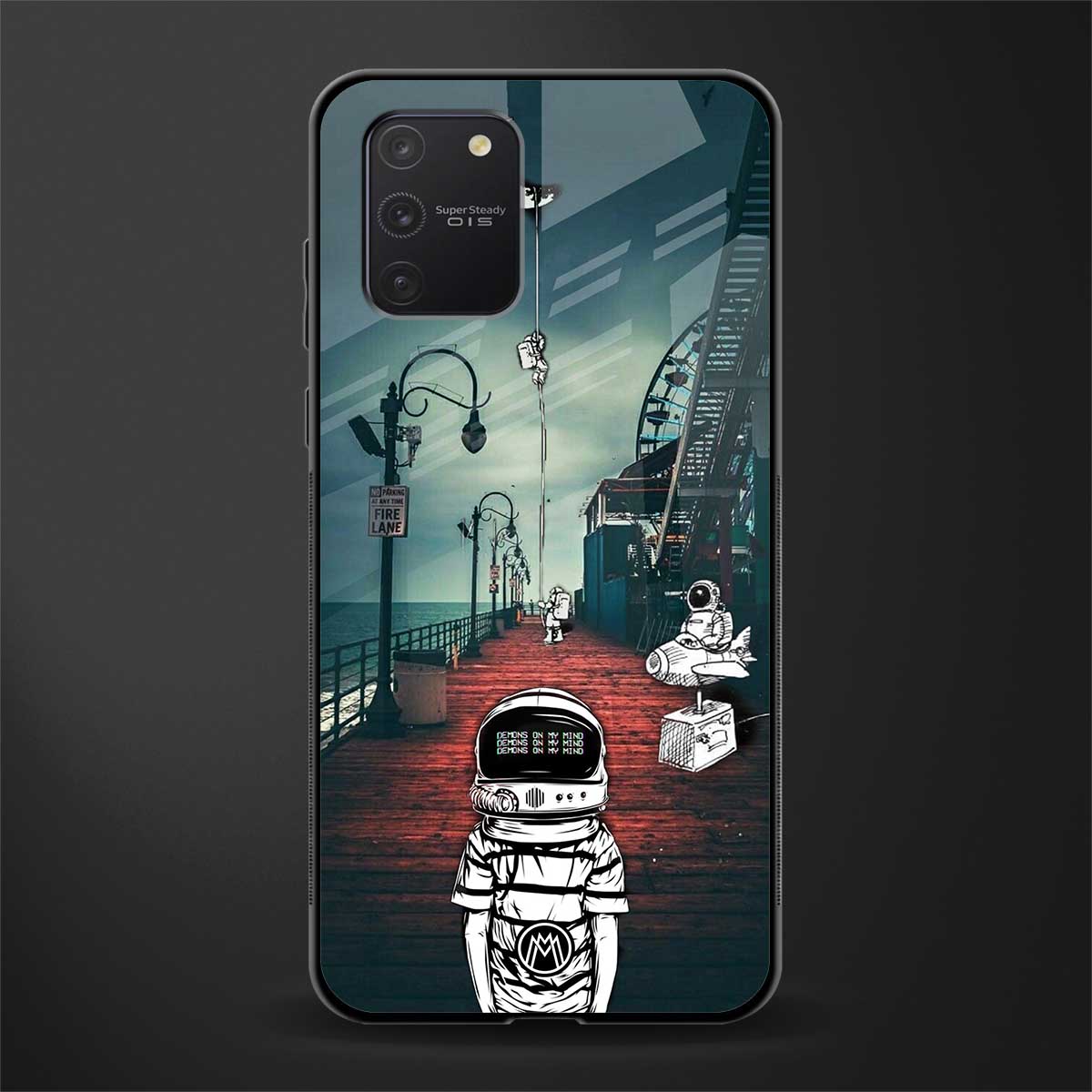 astronaut believer beach glass case for samsung galaxy s10 lite image