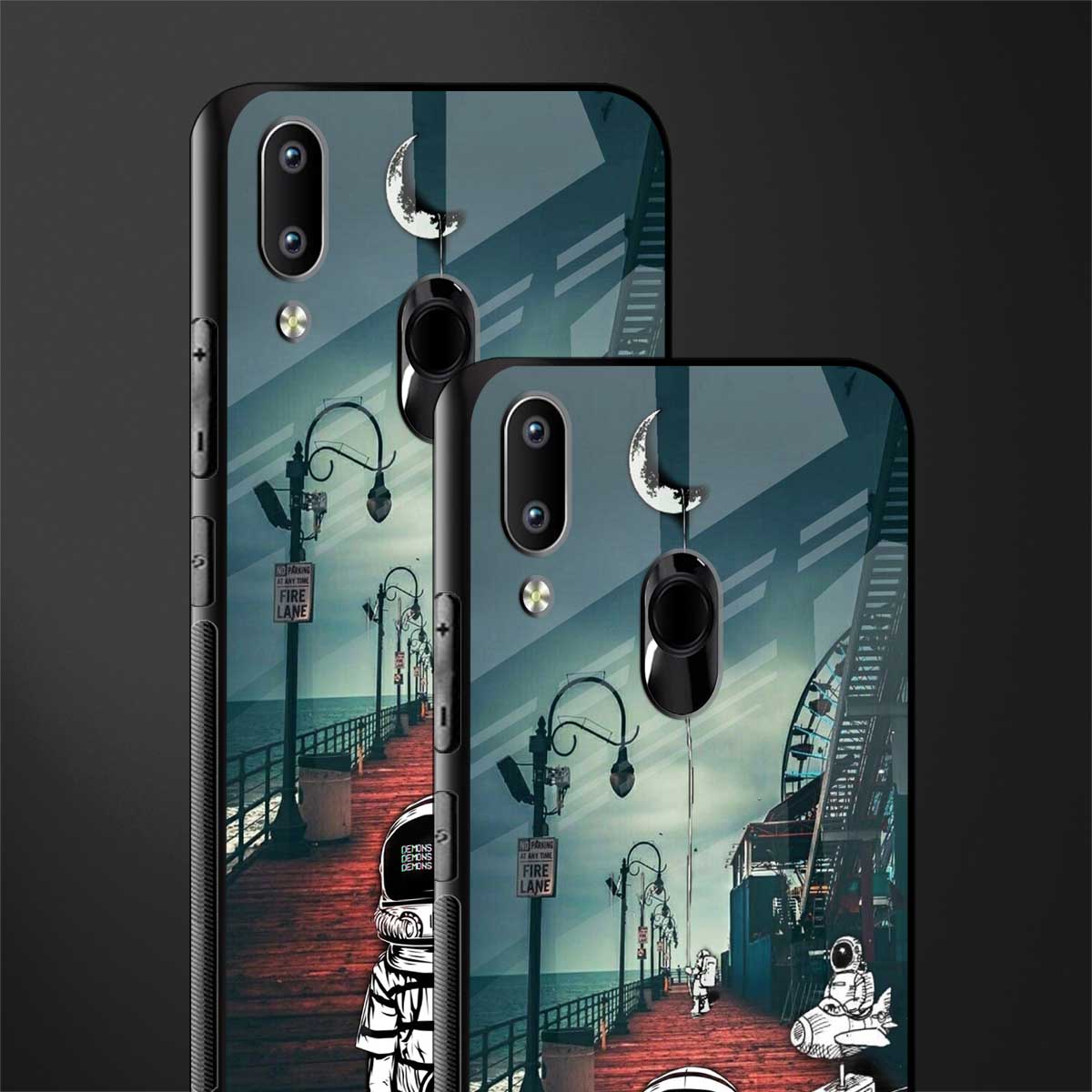 astronaut believer beach glass case for vivo y91 image-2