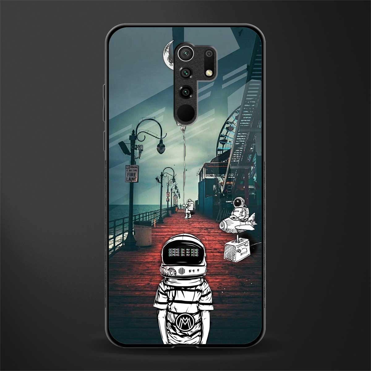 astronaut believer beach glass case for poco m2 reloaded image