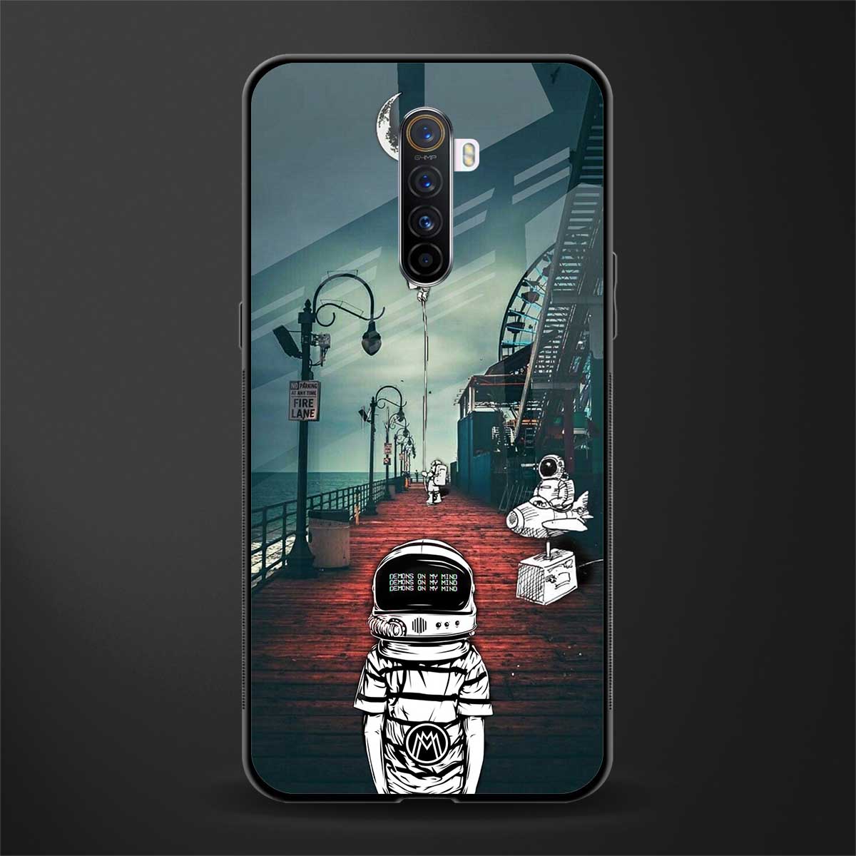 astronaut believer beach glass case for realme x2 pro image