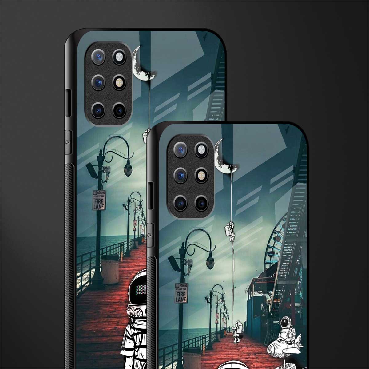 astronaut believer beach glass case for oneplus 8t image-2