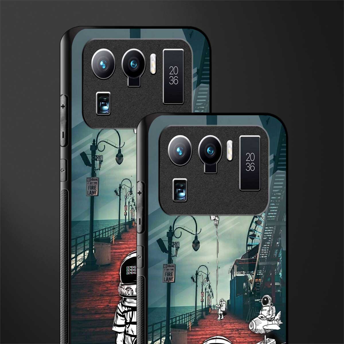 astronaut believer beach glass case for mi 11 ultra 5g image-2
