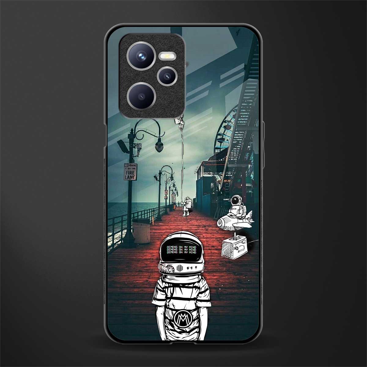 astronaut believer beach glass case for realme c35 image