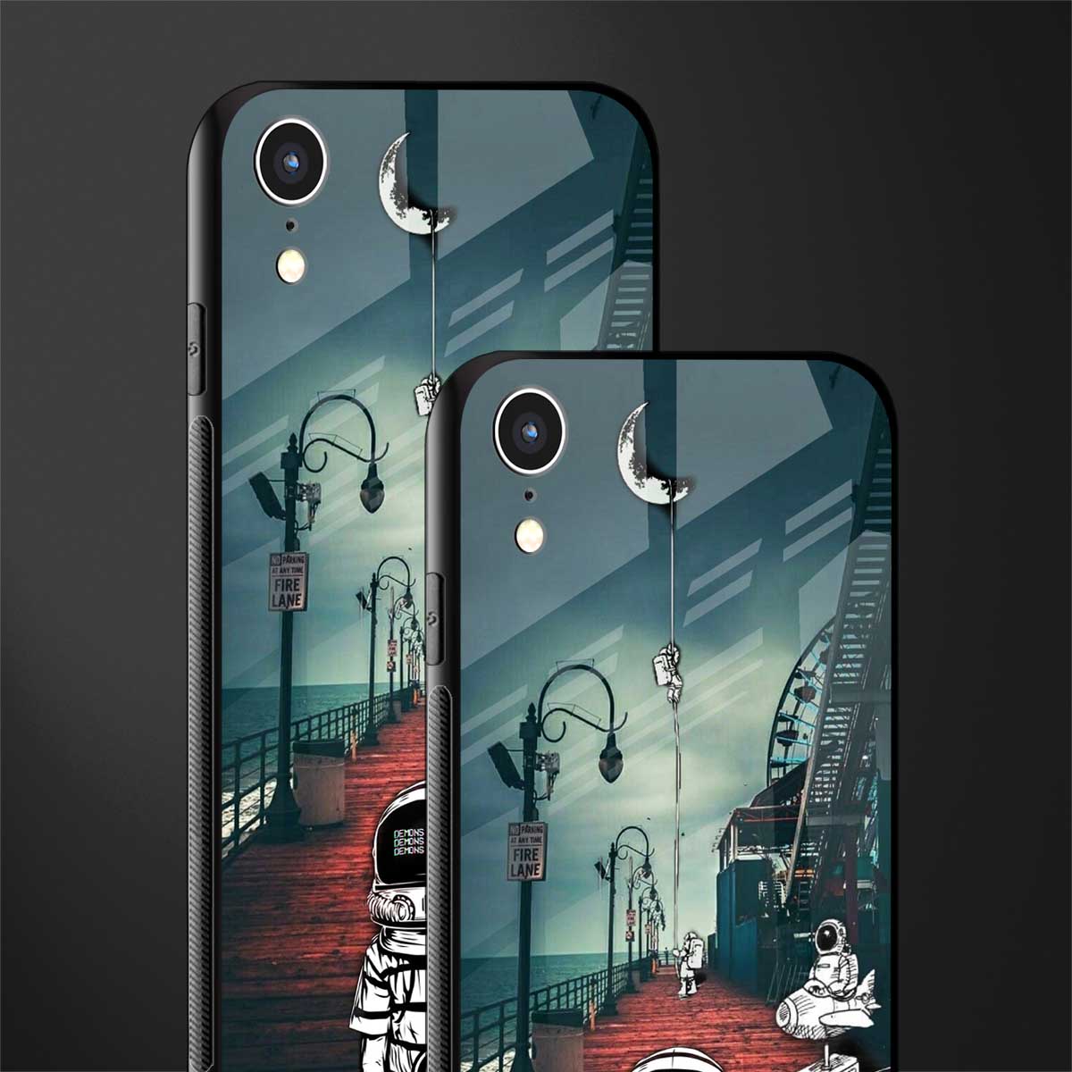 astronaut believer beach glass case for iphone xr image-2