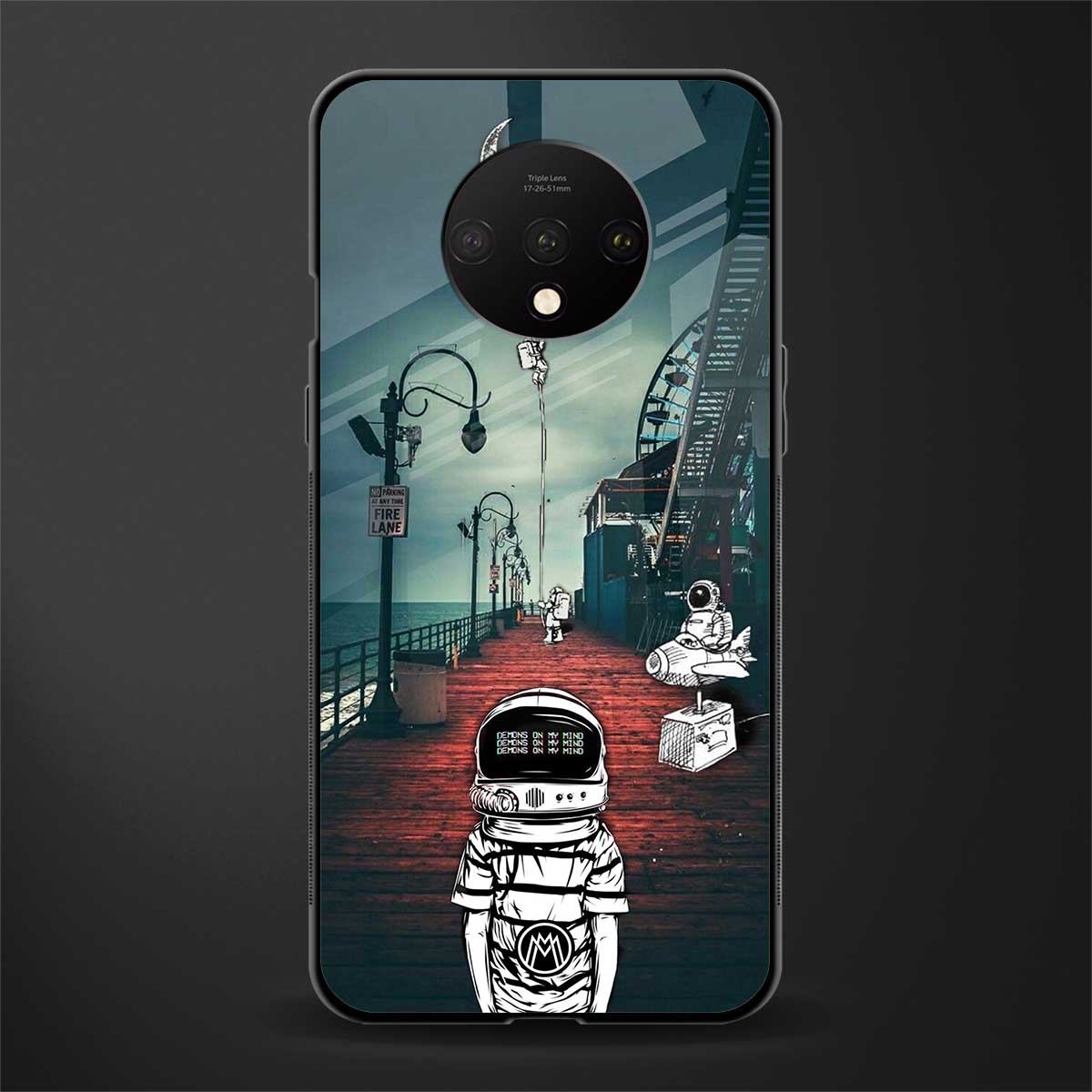 astronaut believer beach glass case for oneplus 7t image