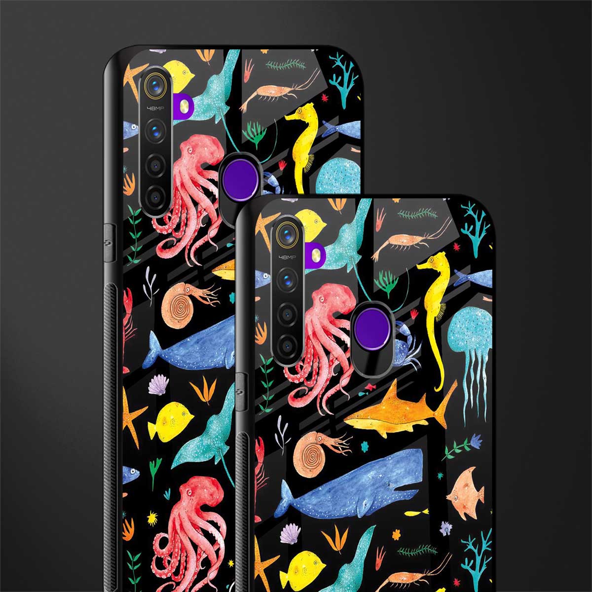 atomic ocean glass case for realme 5s image-2
