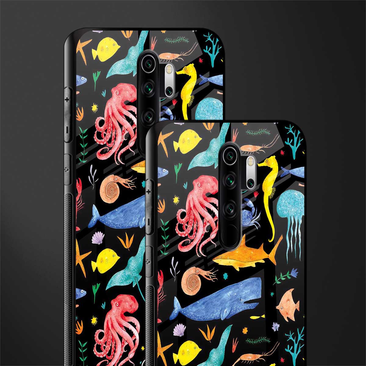 atomic ocean glass case for redmi note 8 pro image-2