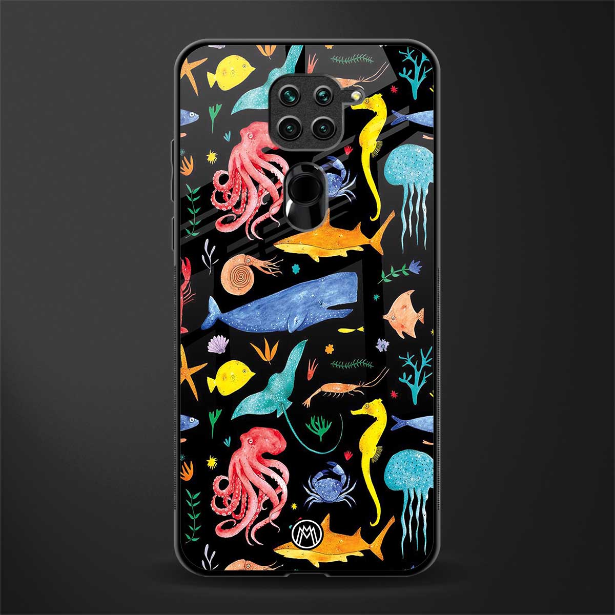 atomic ocean glass case for redmi note 9 image