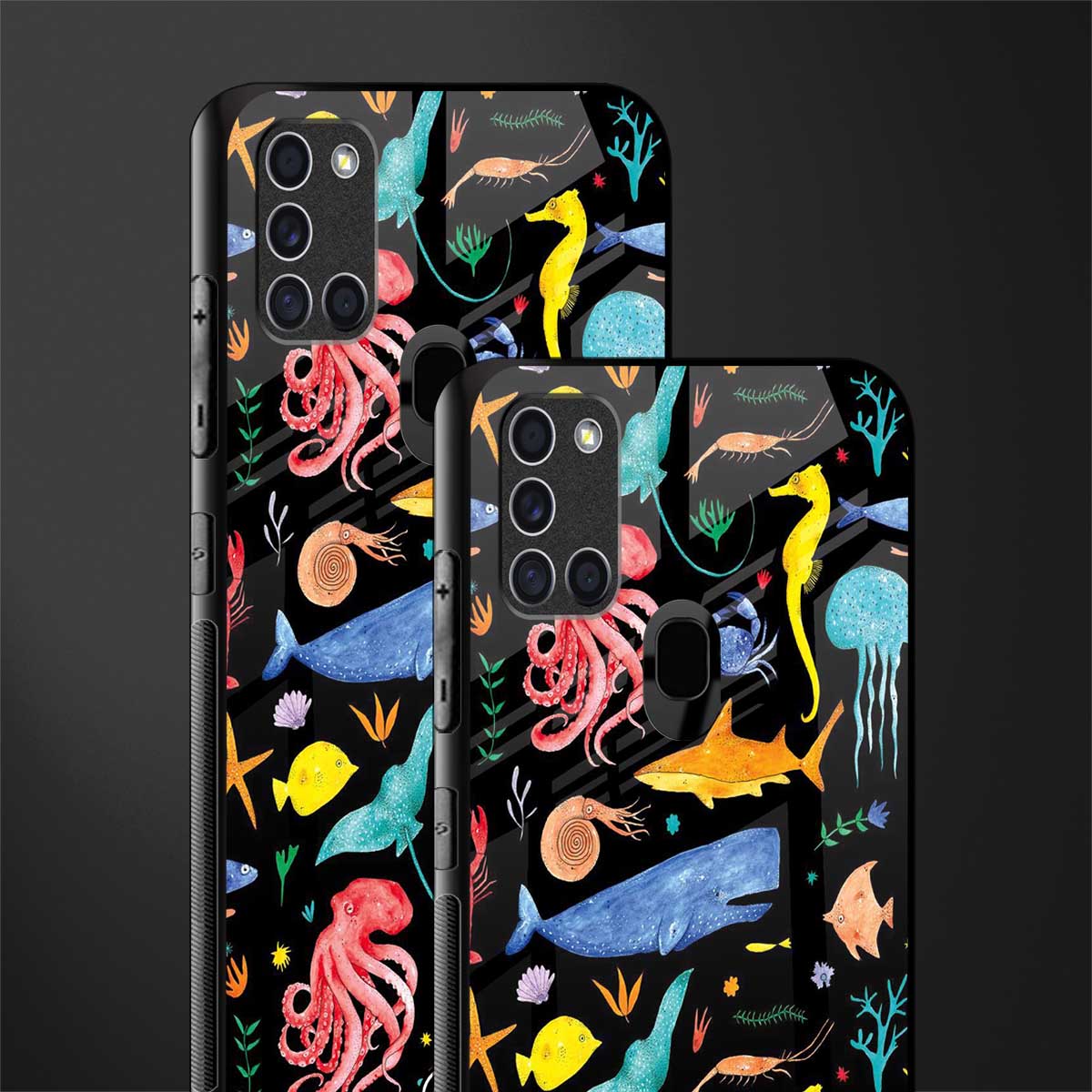 atomic ocean glass case for samsung galaxy a21s image-2