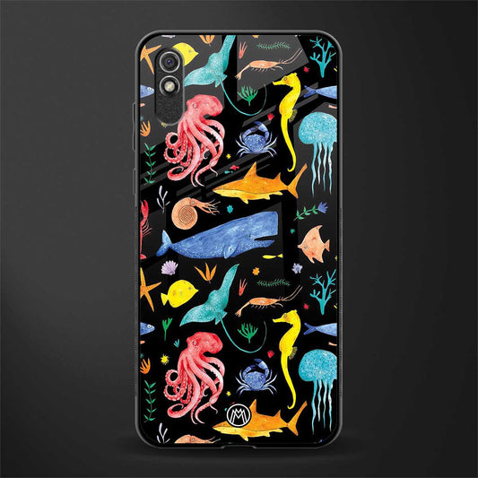 atomic ocean glass case for redmi 9a image