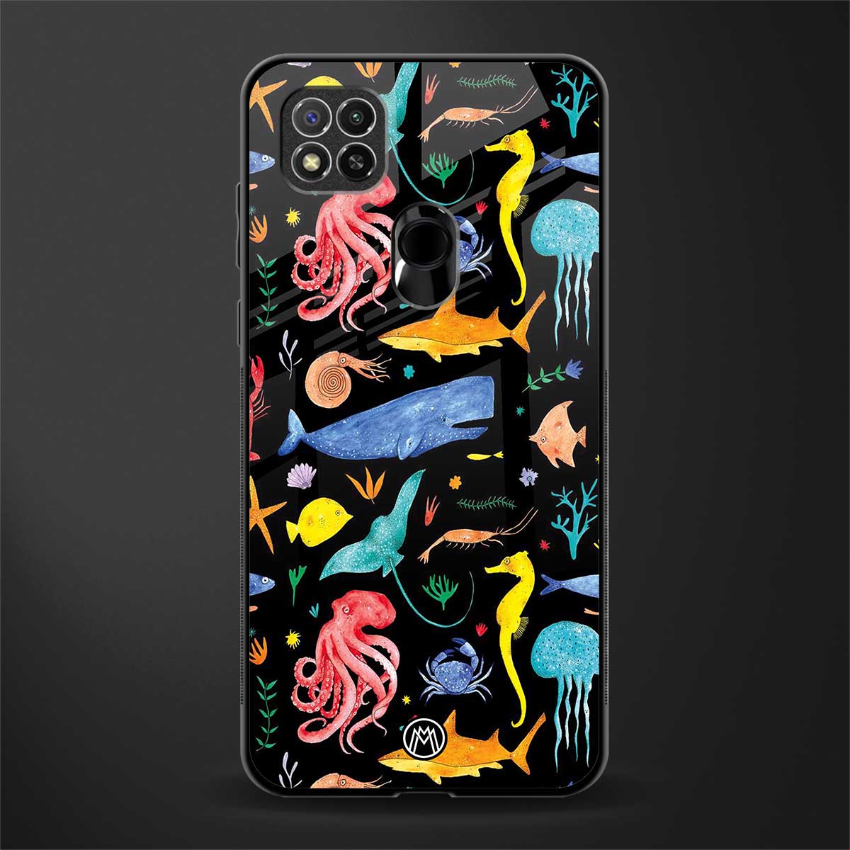 atomic ocean glass case for redmi 9 image