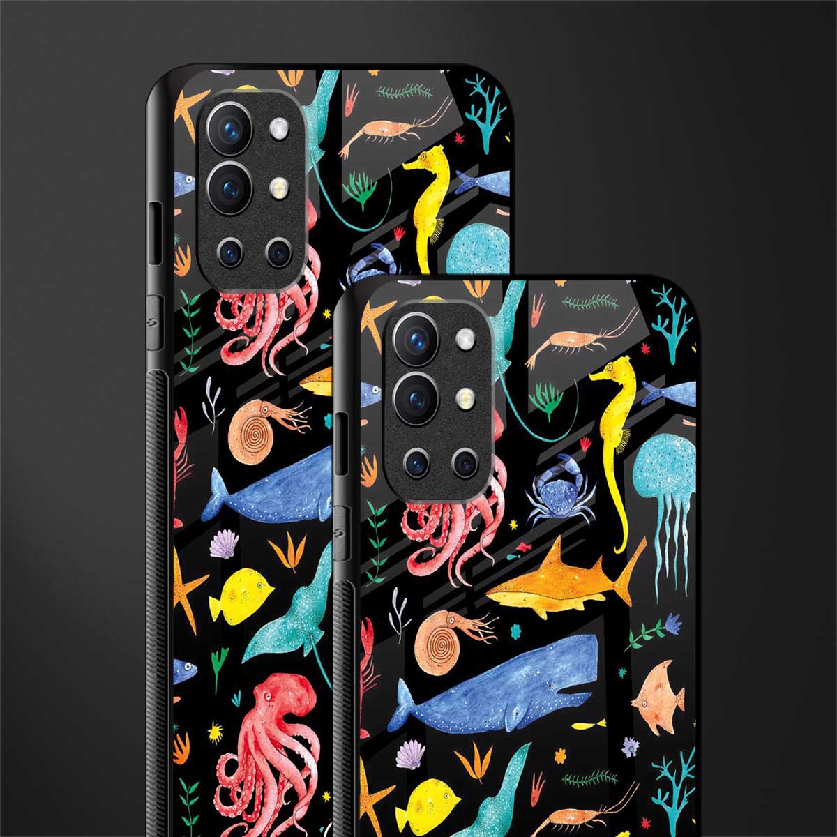 atomic ocean glass case for oneplus 9r image-2