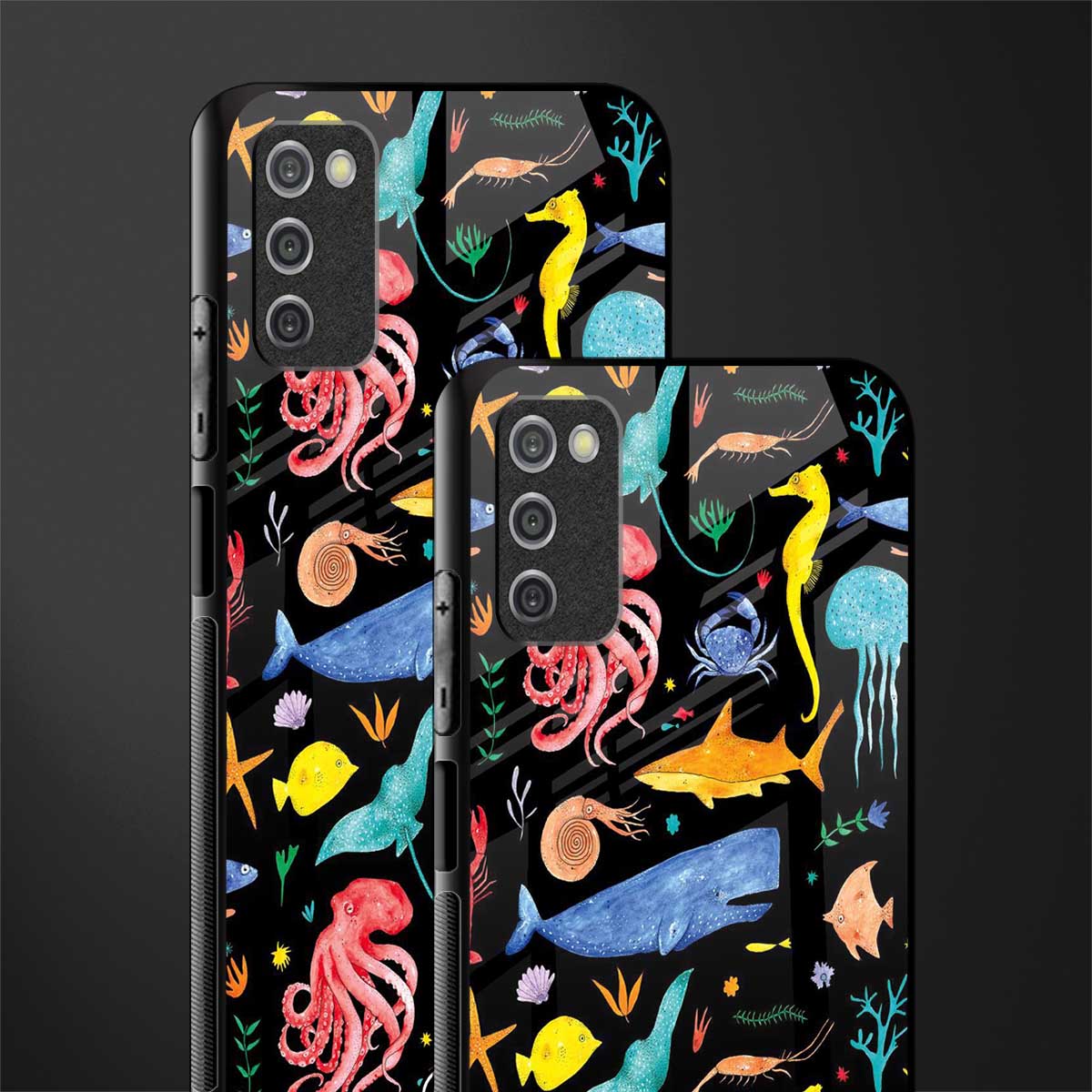 atomic ocean glass case for samsung galaxy a03s image-2