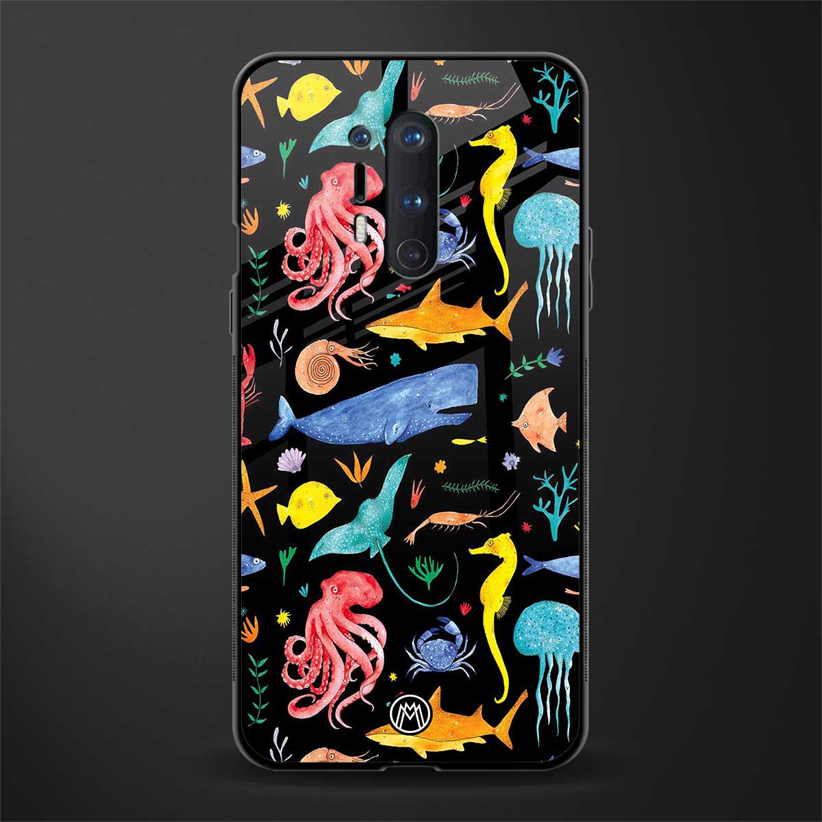 atomic ocean glass case for oneplus 8 pro image