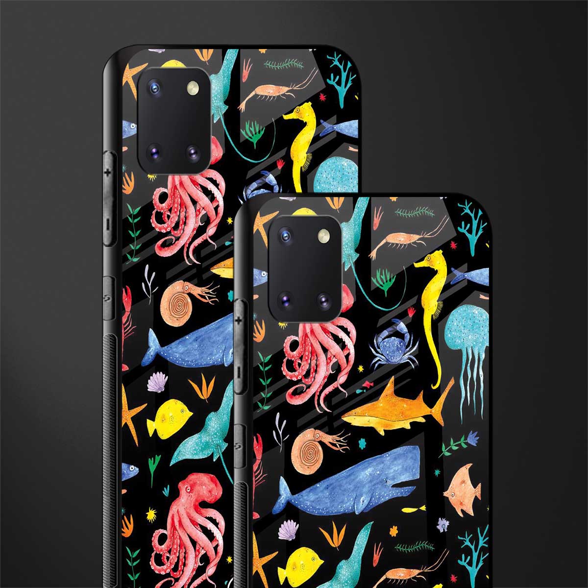 atomic ocean glass case for samsung a81 image-2