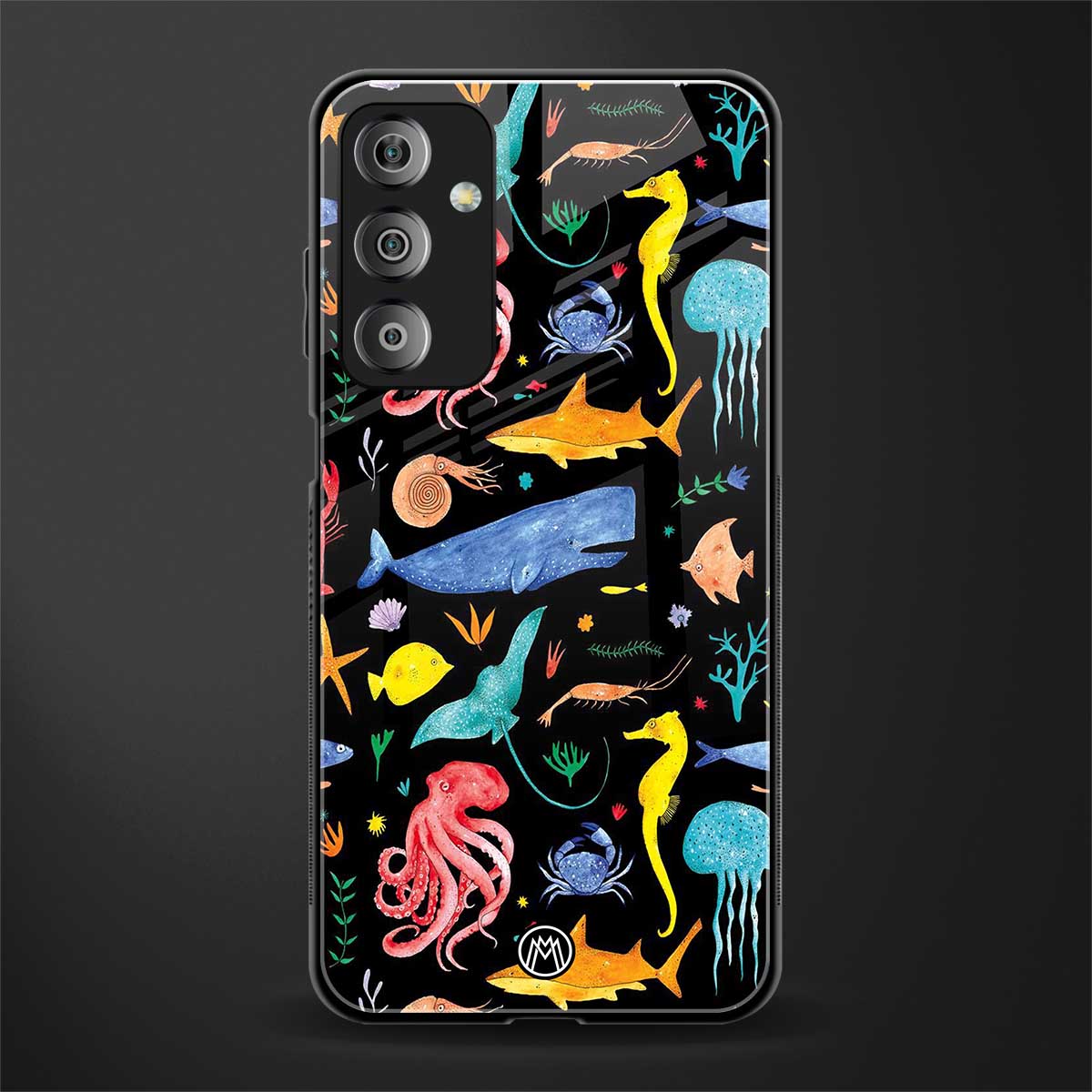 atomic ocean back phone cover | glass case for samsung galaxy f23 5g
