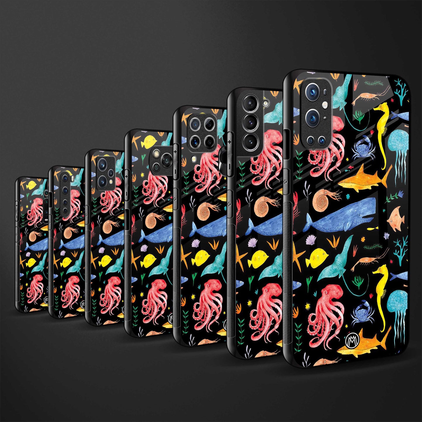 atomic ocean back phone cover | glass case for redmi note 11 pro plus 4g/5g