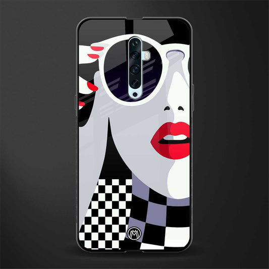 attitude queen glass case for oppo reno 2f image