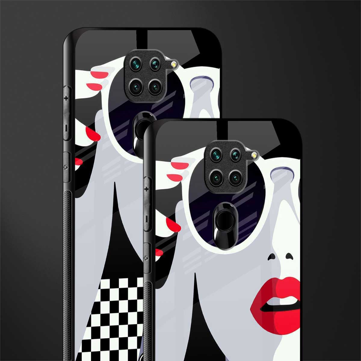 attitude queen glass case for redmi note 9 image-2