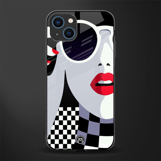 attitude queen glass case for iphone 13 image
