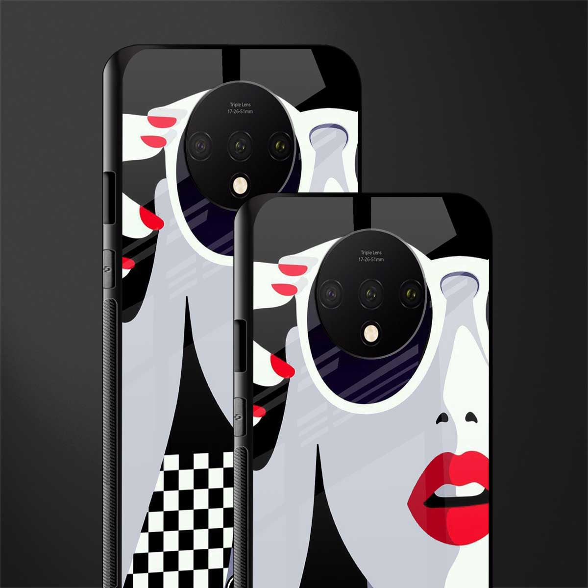 attitude queen glass case for oneplus 7t image-2