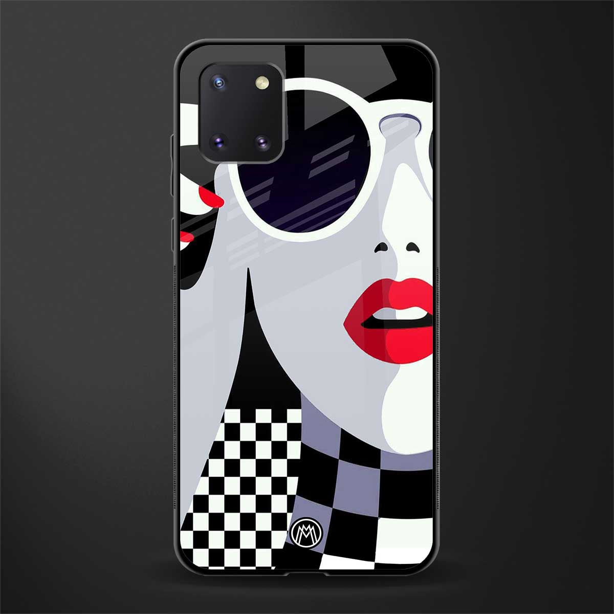 attitude queen glass case for samsung a81 image