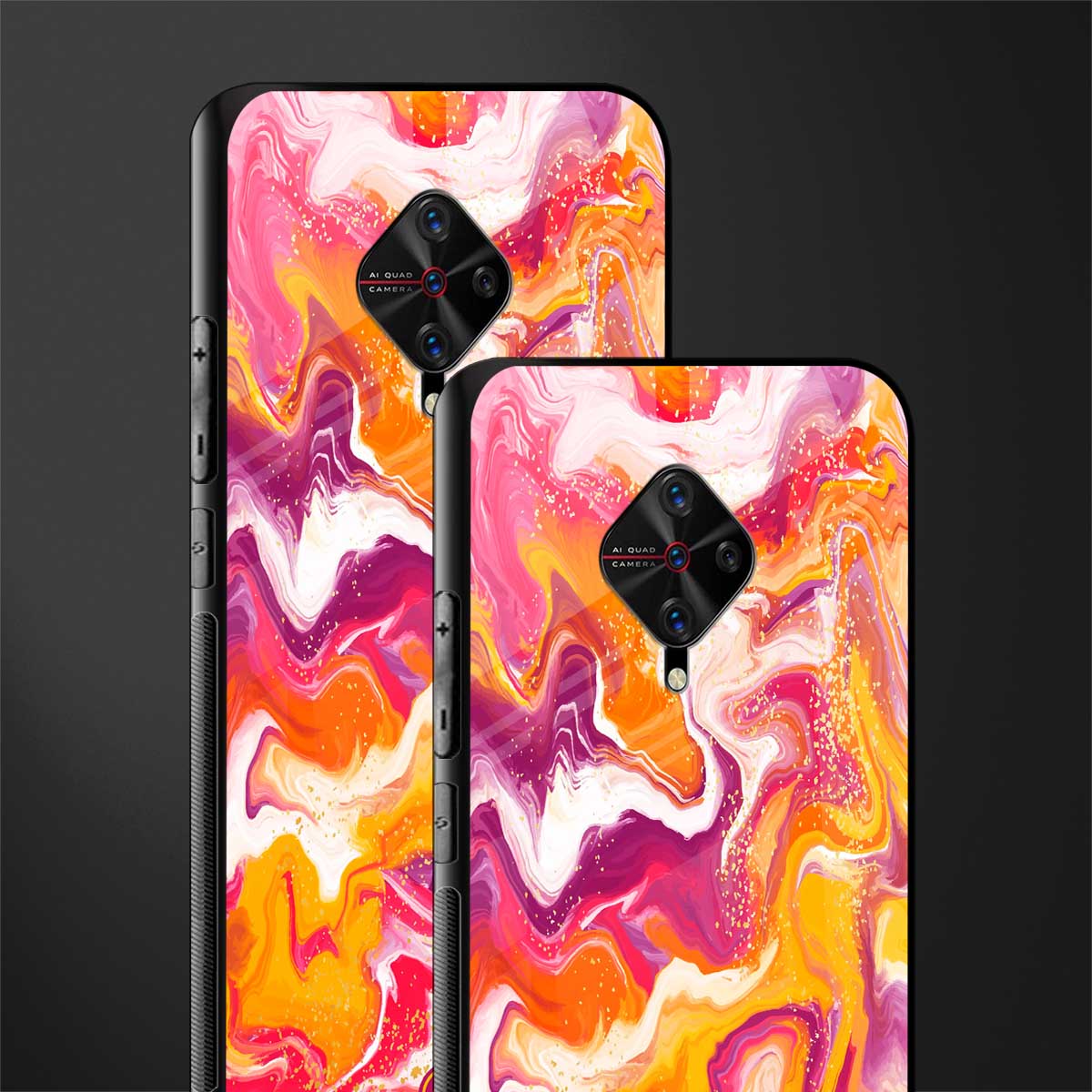aureolin grape jam glass case for vivo s1 pro image-2