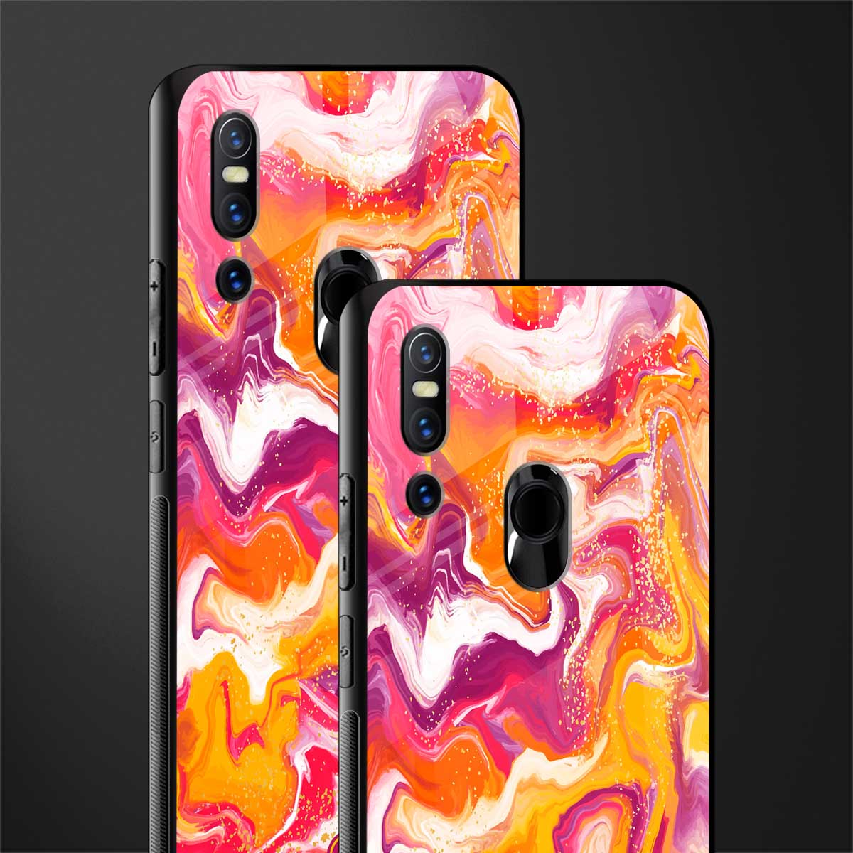 aureolin grape jam glass case for vivo v15 image-2
