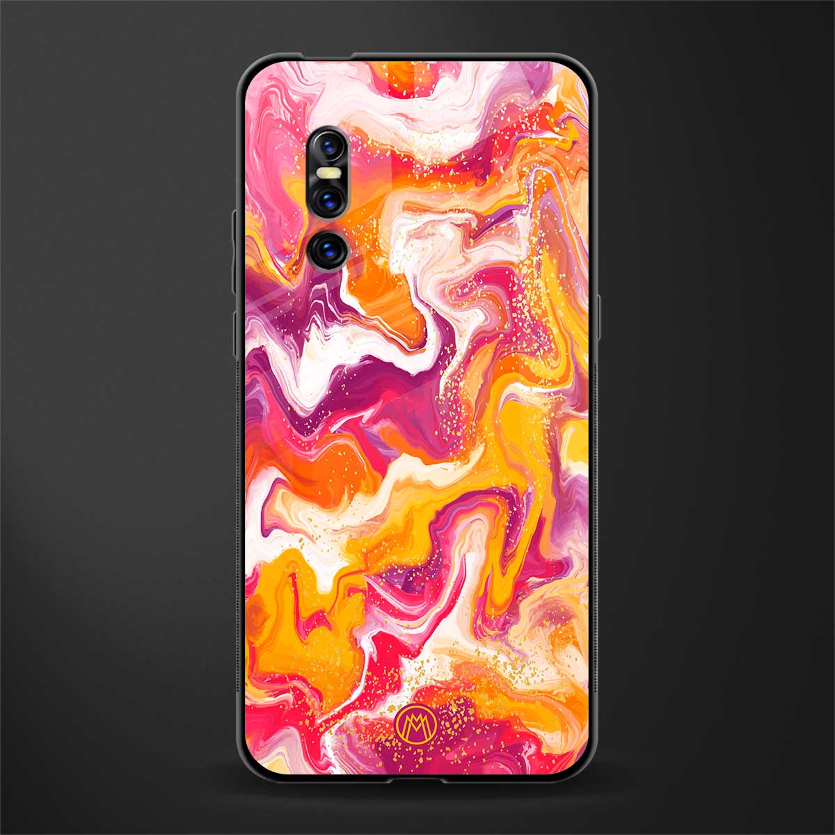 aureolin grape jam glass case for vivo v15 pro image