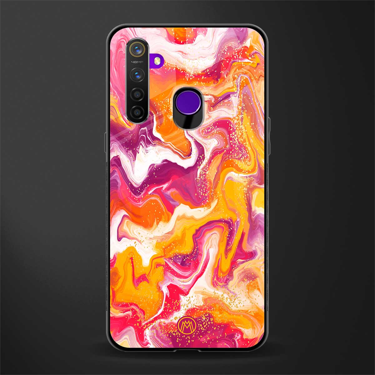aureolin grape jam glass case for realme 5s image