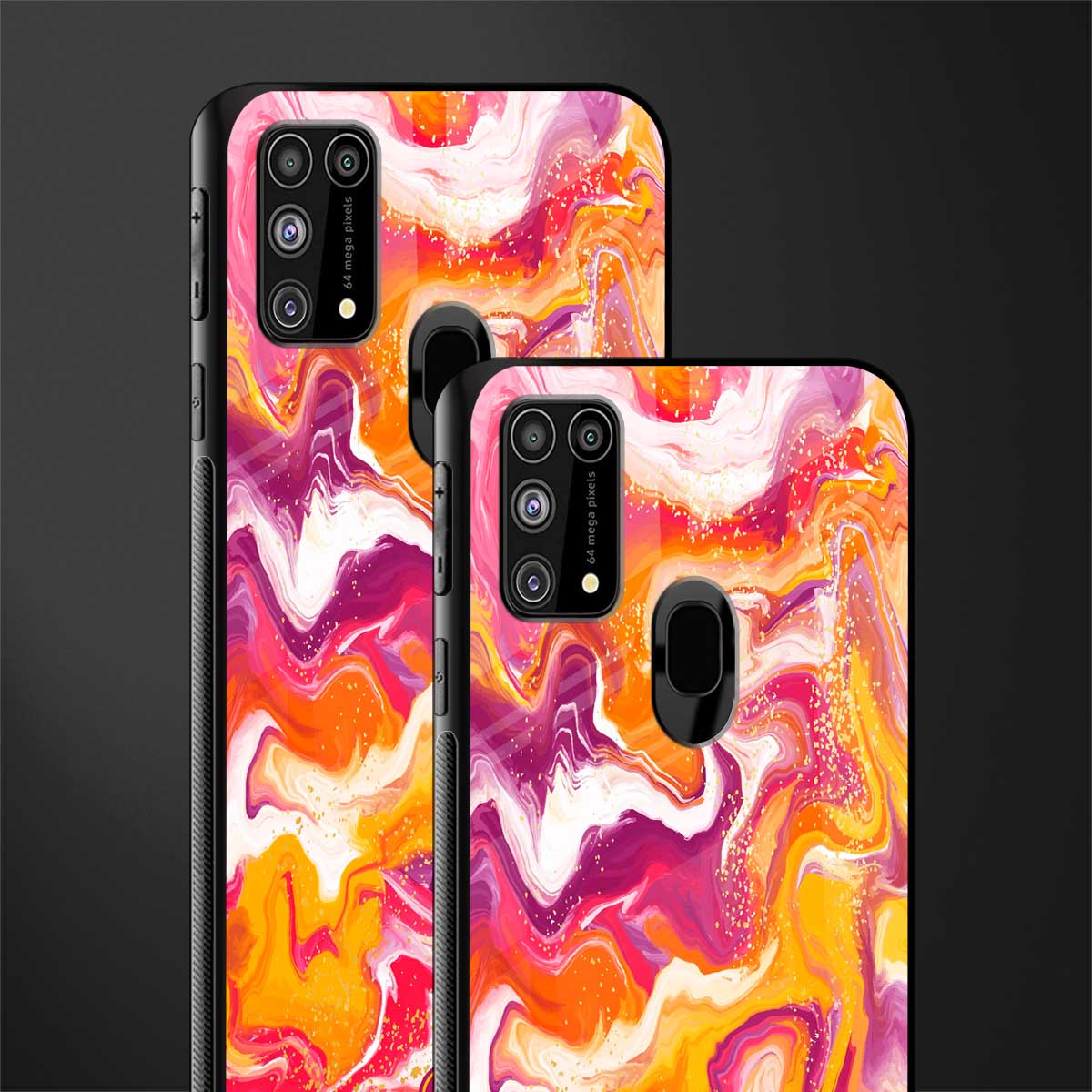 aureolin grape jam glass case for samsung galaxy f41 image-2
