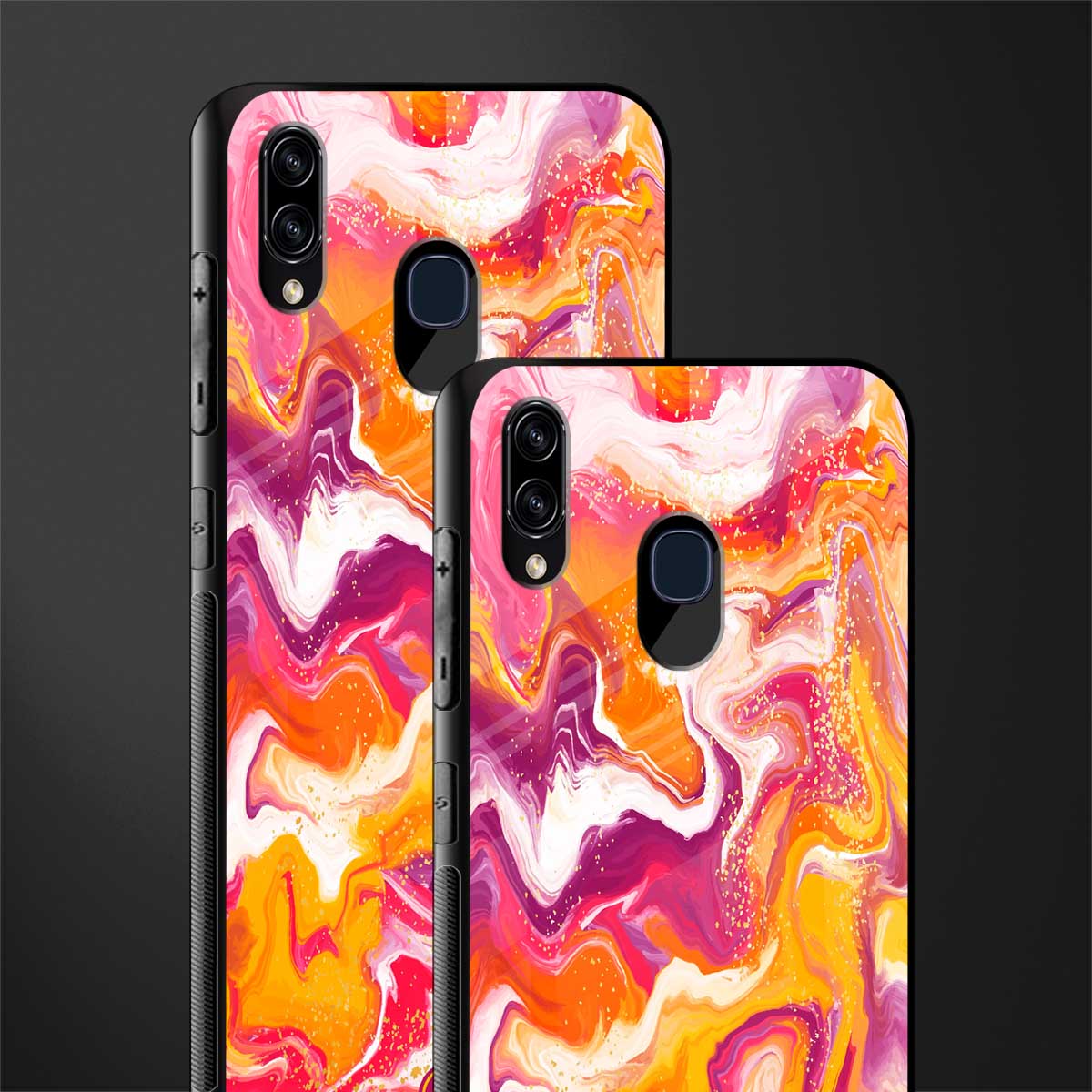aureolin grape jam glass case for samsung galaxy m10s image-2