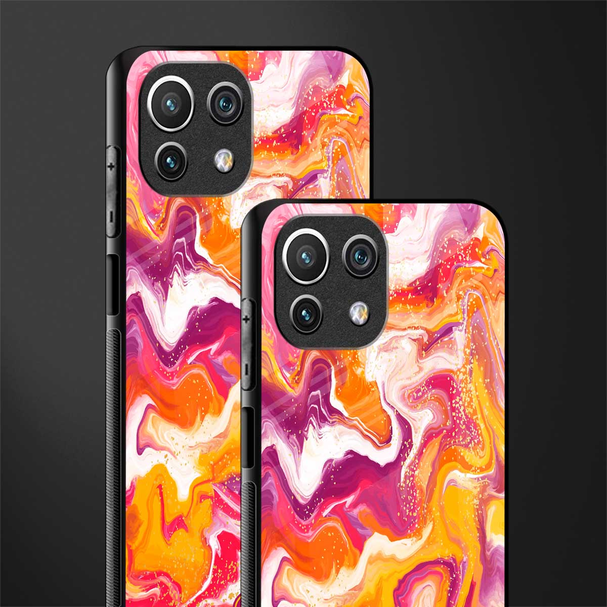 aureolin grape jam glass case for mi 11 lite image-2