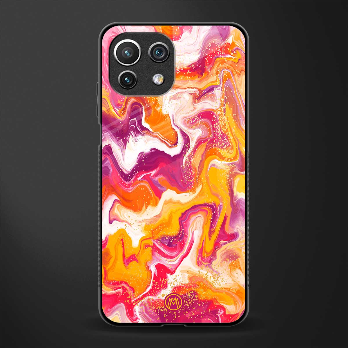 aureolin grape jam glass case for mi 11 lite image
