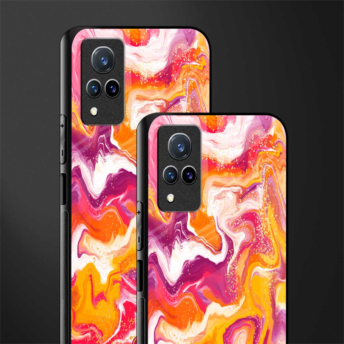 aureolin grape jam glass case for vivo v21 5g image-2