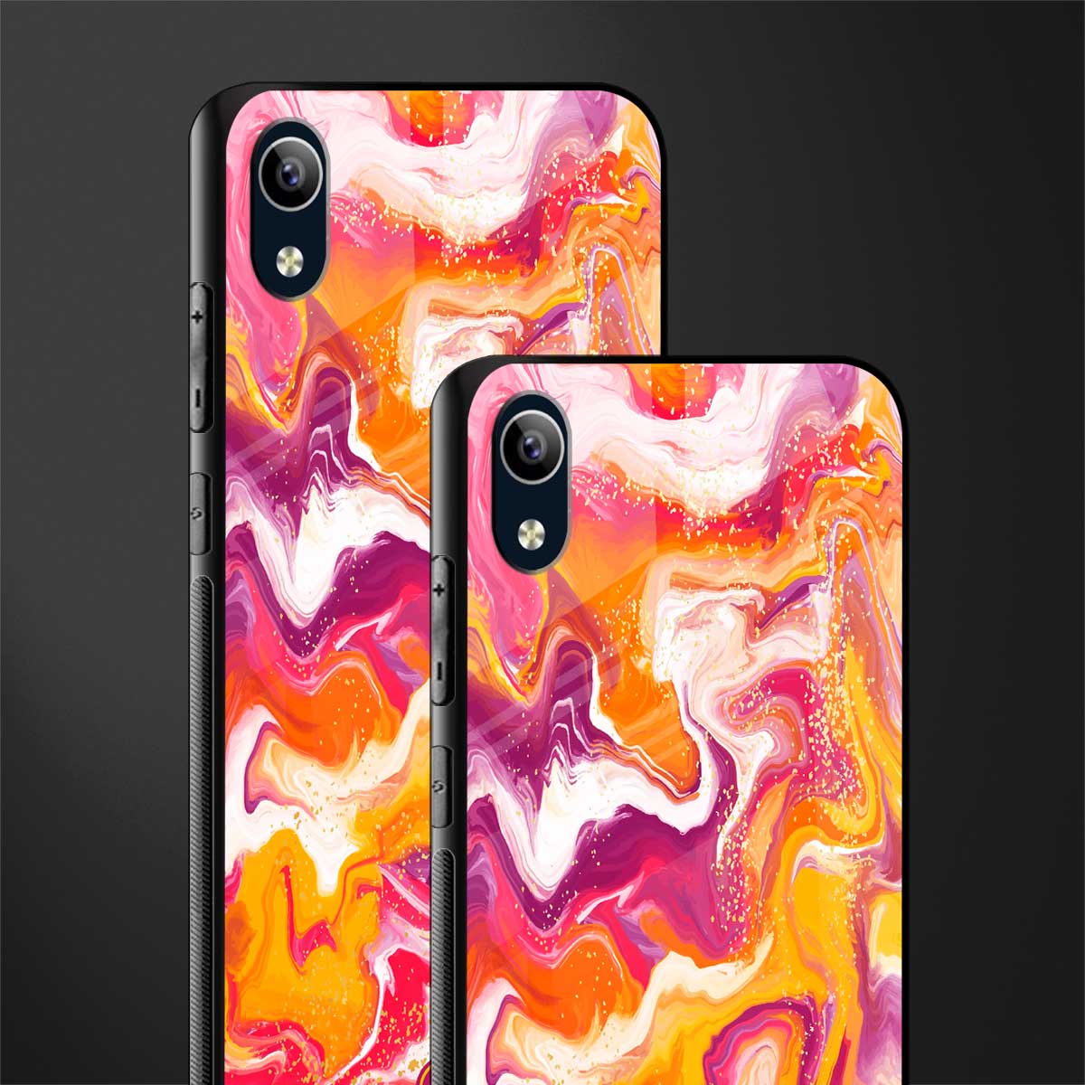 aureolin grape jam glass case for vivo y1s without fingerprint image-2