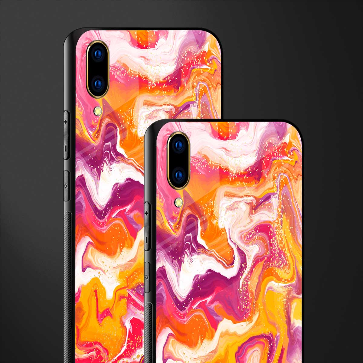 aureolin grape jam glass case for vivo v11 pro image-2