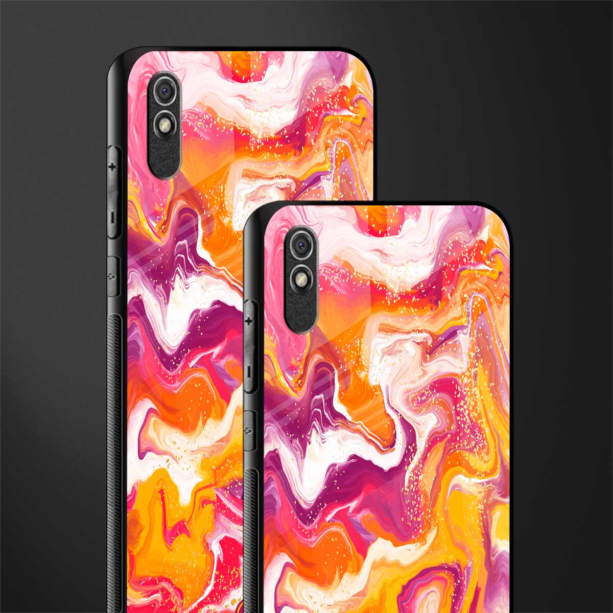 aureolin grape jam glass case for redmi 9a image-2
